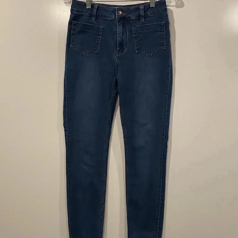 Free People Womens Size 28 Beverly Denim Alabama Blue Jeans (44)‎